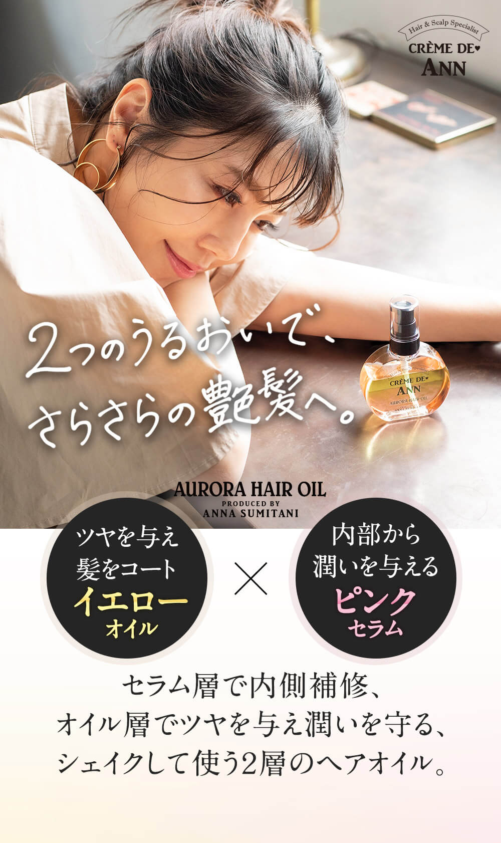 住谷杏奈Produceクレムドアンオーロラヘアオイルクレムドアン